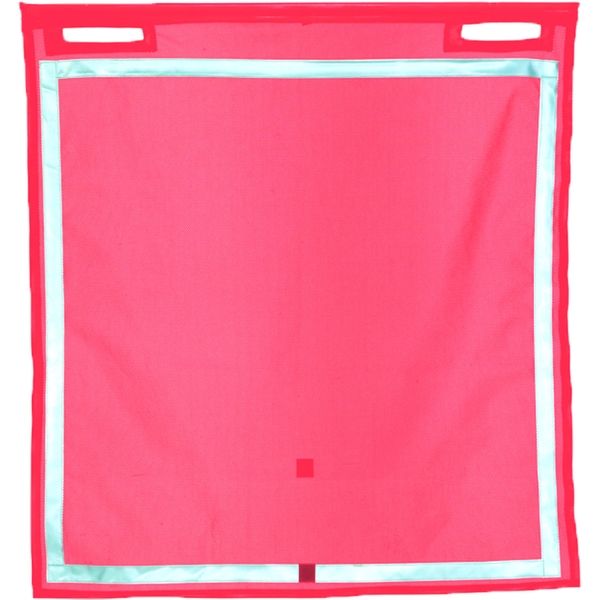 直送商品 ジェイウィン メッシュ旗 反射材付 蛍光オレンジメッシュ 安全・保護用品