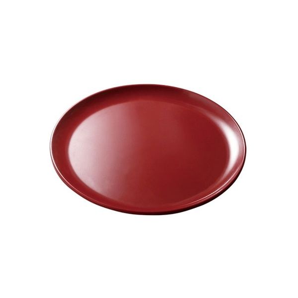 台和 メラミン13cm丸皿 真紅 1セット（10枚）（直送品）