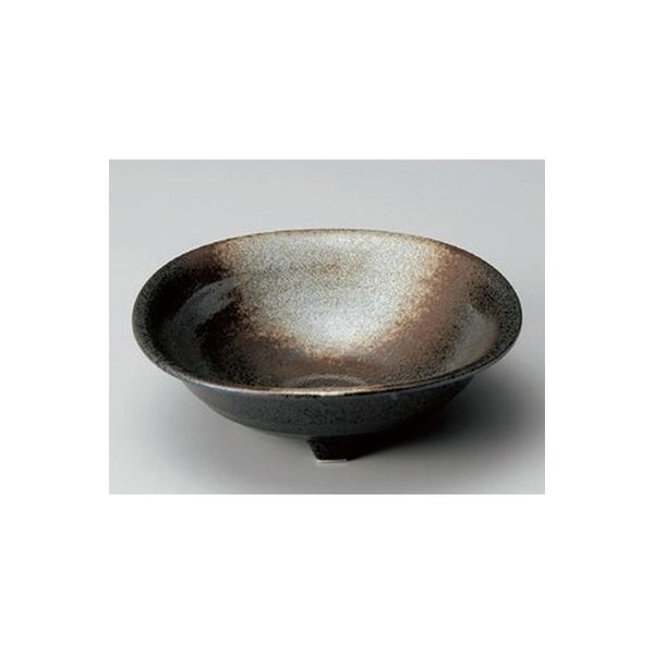 アースモス 美濃焼 中鉢 白吹天目三つ足大鉢 （5個入）（直送品