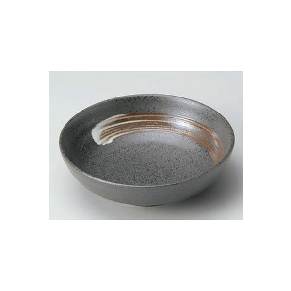 アースモス 美濃焼 中鉢 黒白刷毛漬物鉢 （7個入）（直送品）