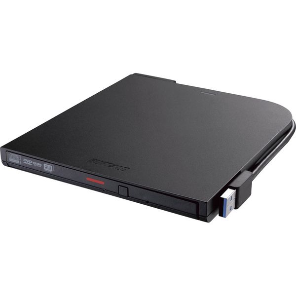 バッファロー USB3.1（Gen1）ポータブルDVDドライブ DVSM-PTS8U3-BKA