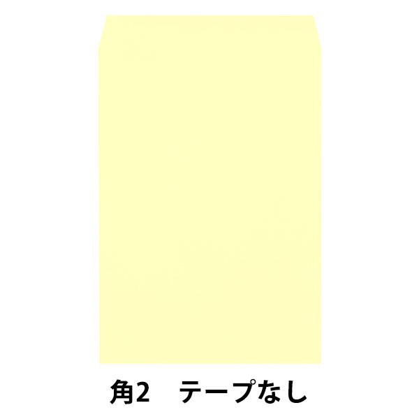 透けない封筒テープなし　角2クリーム　1箱（500枚） ムトウユニパック