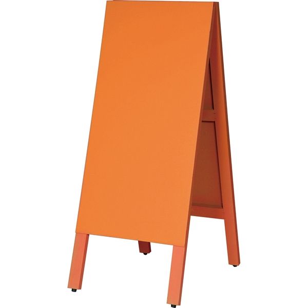 馬印 多目的A型案内板 オレンジこくばん WA450VD（直送品） - アスクル