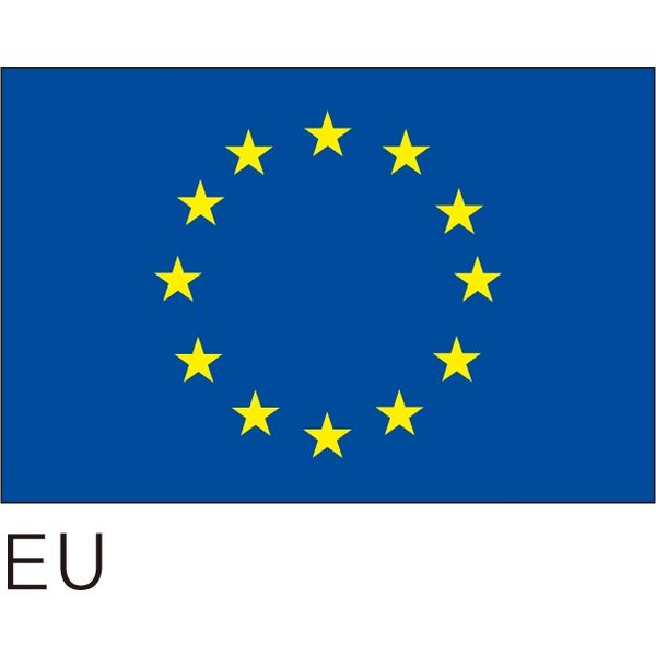 【世界の国旗】服部 応援・装飾用旗 EU 105×70cm ポンジ 1枚（直送品）