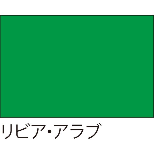 【世界の国旗】服部 応援・装飾用旗 リビア・アラブ 105×70cm ポンジ 1枚（直送品）