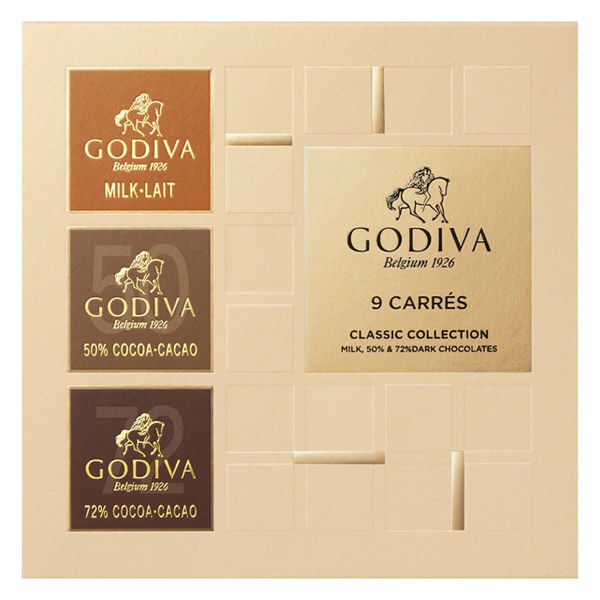 三越伊勢丹〈GODIVA（ゴディバ）〉 カレアソート 1箱（9枚入）紙袋付き 手土産ギフト 洋菓子