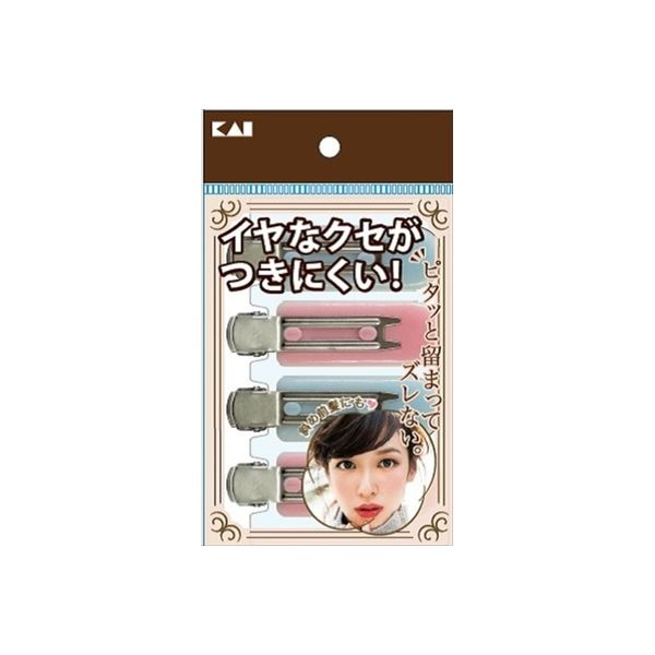 貝印 KQ3132癖がつきにくい前髪クリップ パステル 4P 4901601303827 1セット(48個:4個×12)（直送品）