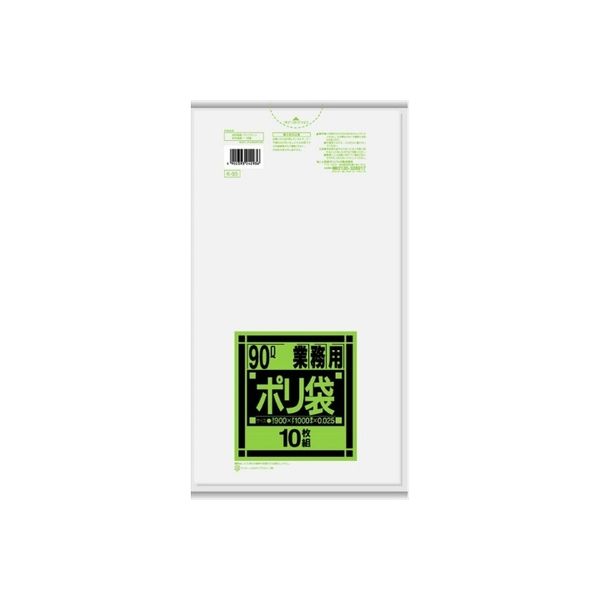日本サニパック K93 Kシリーズ90L 半透明 4902393242936 1セット（300枚：10枚×30）（直送品）
