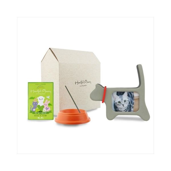 日本香堂 ハートフルメモリーセット エンジェル・キャット 4902125895331（直送品）