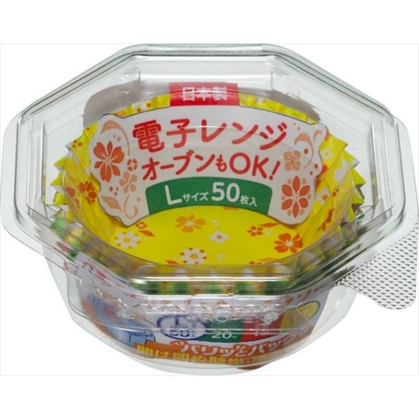 おべんとケースプチフラワーL 4901987214113 1セット（500枚：50枚×10） 東洋アルミエコープロダクツ（直送品）