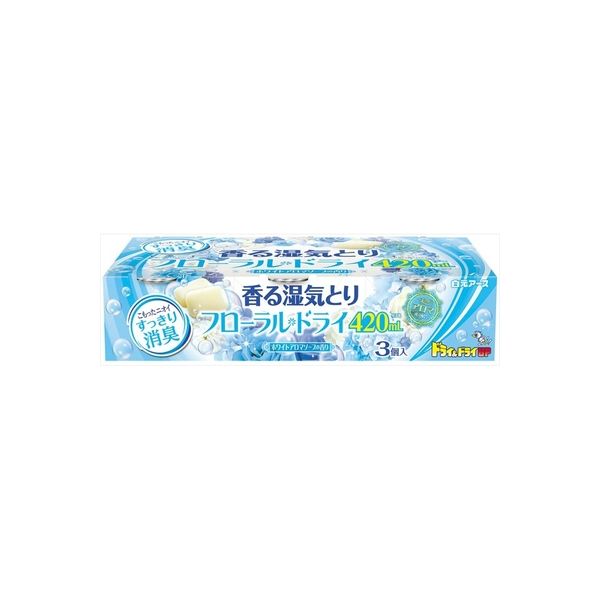 白元アース フローラルドライ420mL ホワイトアロマソープの香り 4902407397089 1セット（45個：3個×15）（直送品）