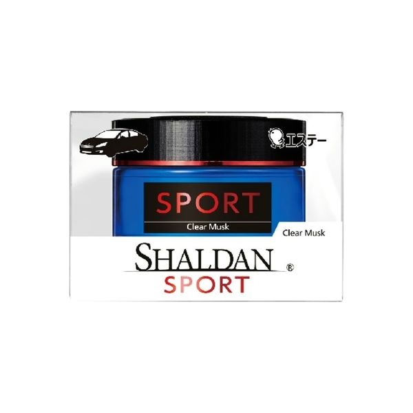 エステー シャルダン SHALDAN SPORT for CAR 芳香剤 車用 ゲルタイプ クリアムスク 4901070127832  1セット（6個）（直送品） - アスクル