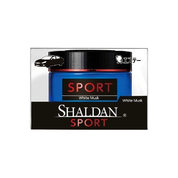 エステー シャルダン SHALDAN SPORT for CAR 芳香剤 車用 ゲルタイプ ホワイトムスク 1セット（6個）（直送品）
