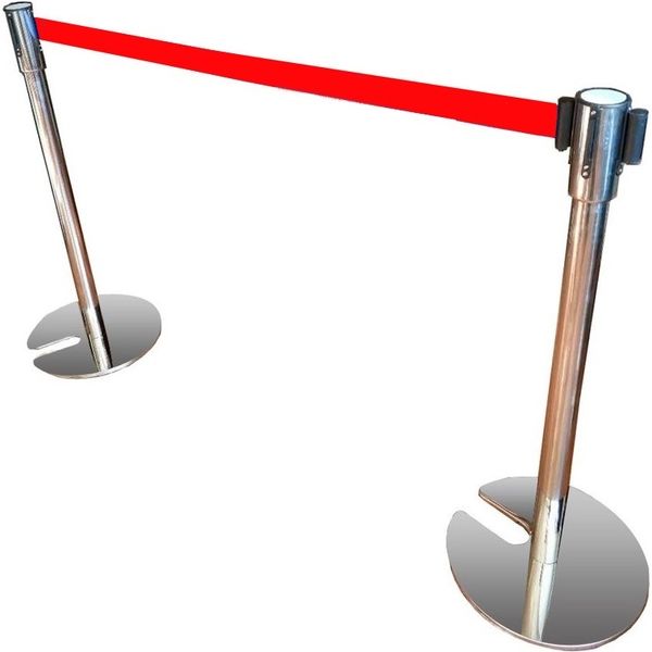 メタルテック パーテーションポールU型 赤 U型RED 1セット（10個入