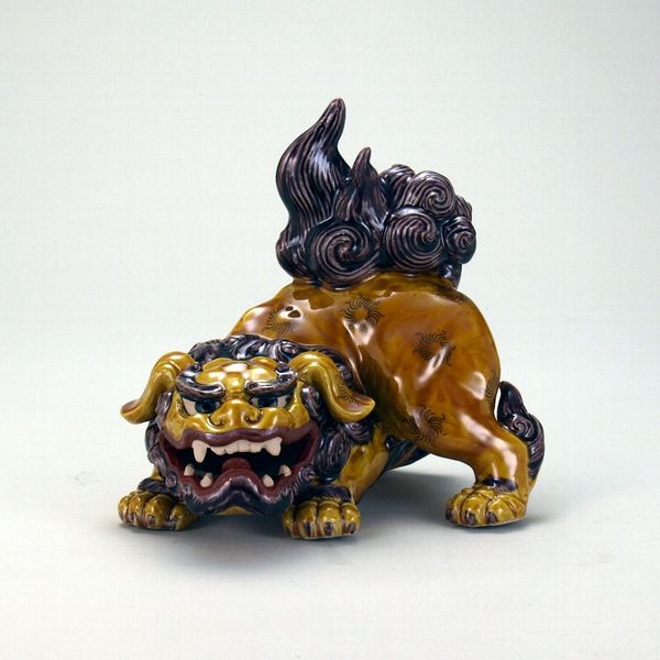 獅子の陶器像 約30cm 高 陶器製 獅子 置物 約30cm 2025年最新】Yahoo!オークション -獅子