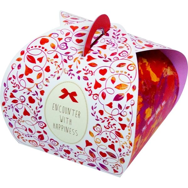 ヤマニパッケージ ミニバルーンBOX ハート赤 20-980R 1ケース（200：100枚クラフト全面包装）（直送品）