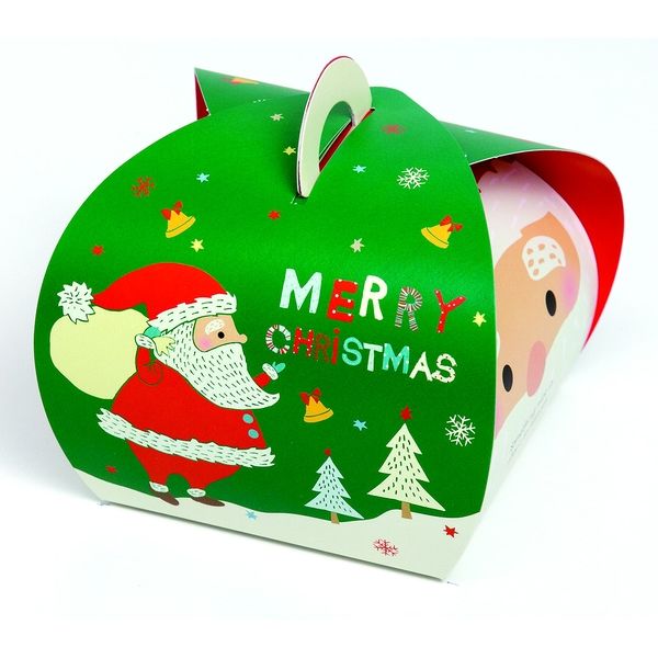ヤマニパッケージ ミニバルーンBOX クリスマス 20-991CH 1ケース（200：100枚クラフト全面包装）（直送品）
