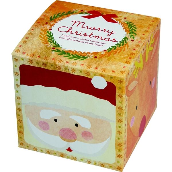 ヤマニパッケージ キューブBOX クリスマス 20-997CH 1ケース（200：包装なし）（直送品）