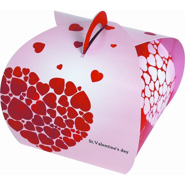 ヤマニパッケージ バルーンBOX バレンタイン 20-637 1ケース（100：100枚全面クラフト包装）（直送品）
