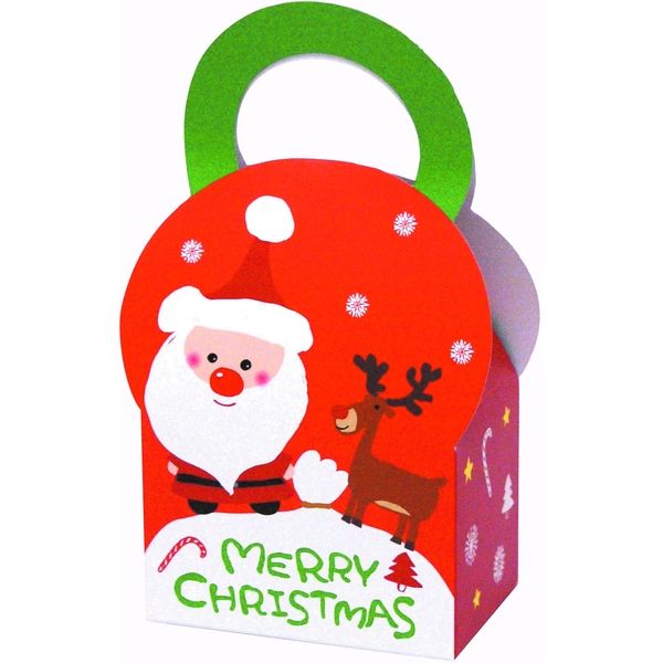 ヤマニパッケージ イベントBOX クリスマス 大 20-679 1ケース（100：50枚全面クラフト包装）（直送品）