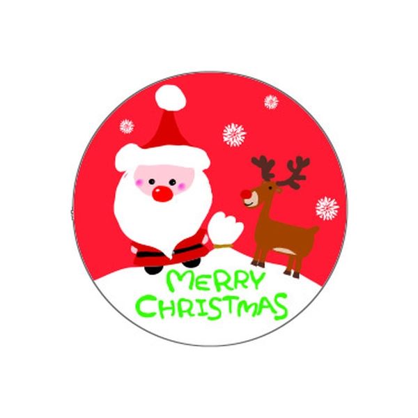 ヤマニパッケージ クリスマスシール サンタ（1） 20-622X 1ケース（直送品）