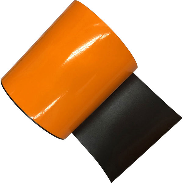 下西 カラーマグネットシート オレンジ T0.9×300×300 下西製作所