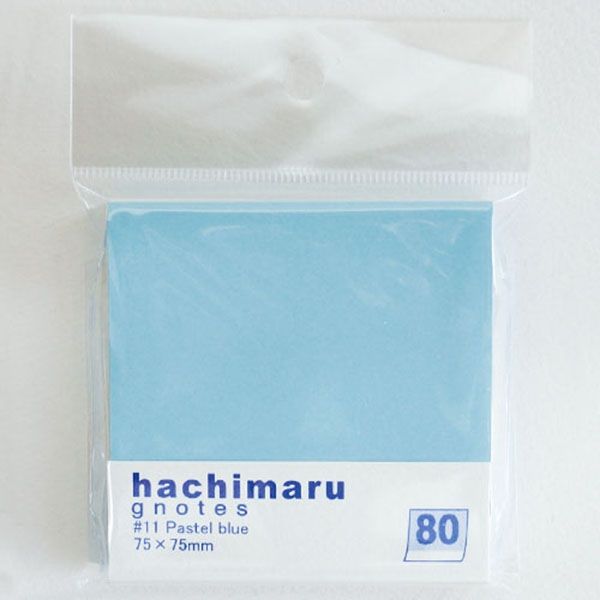 プリントインフォームジャパン gnotes80 hachimaru 75×75mm パステルブルー 1009-0011-092 1セット（5個）（直送品）