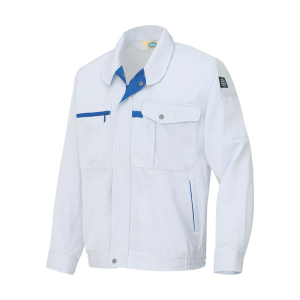 アイトス エコ交織マルチワーク 長袖ブルゾン シルバーグレー SS AZ-6360-003-SS 1着 118-8287（直送品）