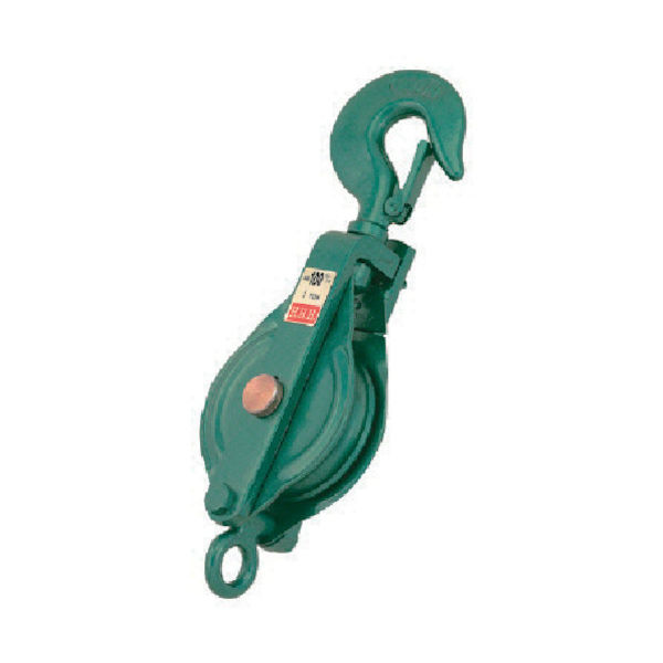 スリーエッチ HHH 強力型滑車一車スナッチ フック型175mm 175X1S 1個 808-7145（直送品）