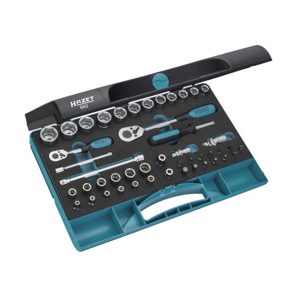 HAZET ソケットレンチセット(差込角9.5mm) スマートケース入り 882 1セット 828-8542（直送品）