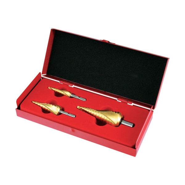 スエカゲツール スエカゲ ピラミッドドリルチタン3本組メタルケースセット RSD-1223T 1セット 837-4031（直送品）