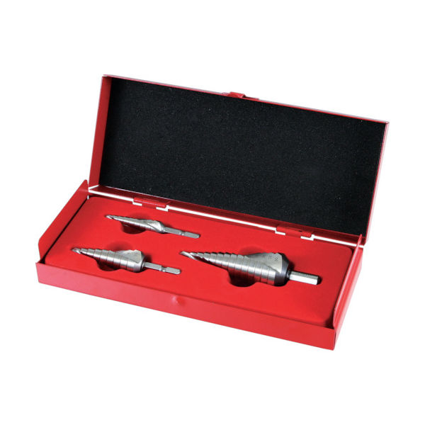 スエカゲツール スエカゲ ピラミッドドリル3本組メタルケースセット RSD-1223S 1セット 848-1819（直送品）