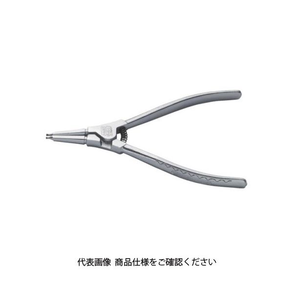 HAZET スナップリングプライヤー 軸用 ストレートタイプ 1846C-3 1丁 828-8410（直送品）