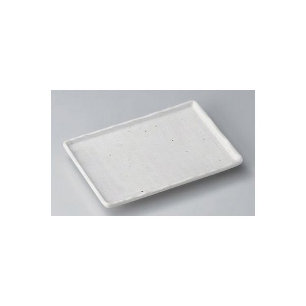 アースモス 美濃焼 焼物皿 白釉格子21cm焼物皿 (4個入)（直送品）
