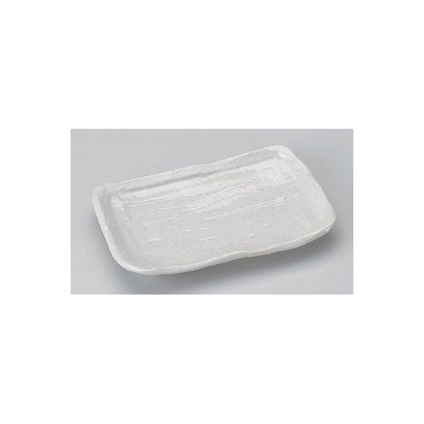 アースモス 美濃焼 焼物皿 白釉ソギ7.0焼物皿 (7個入)（直送品）