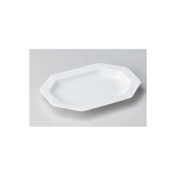 アースモス 美濃焼 のり皿 白磁ダイヤ型皿 (6個入)（直送品）
