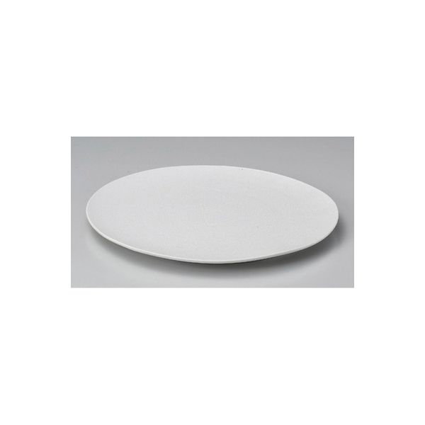 アースモス 美濃焼 丸皿（大） 白吹28cmフラットプレート (1個入)（直送品） - アスクル