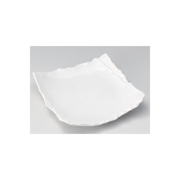 アースモス 美濃焼 角皿（大） 白マット重ね8.5角皿 (1個入)（直送品）