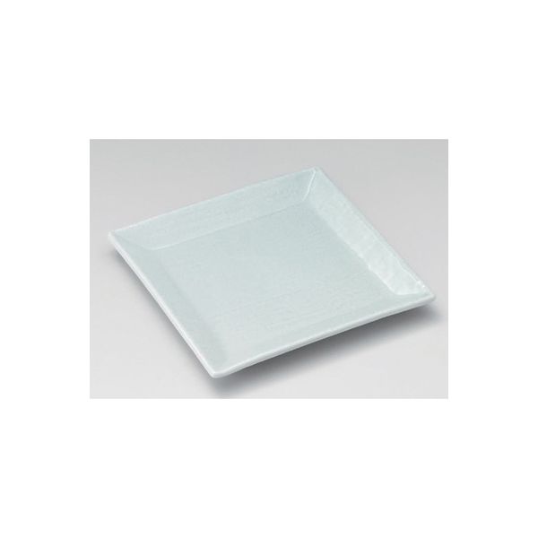 アースモス 美濃焼 角皿（中） 青磁四角大皿 (2個入)（直送品