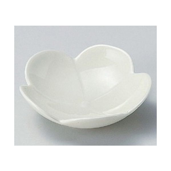 アースモス 有田焼 小皿 プルメリア (黄釉)一輪小皿 (4個入)（直送品）