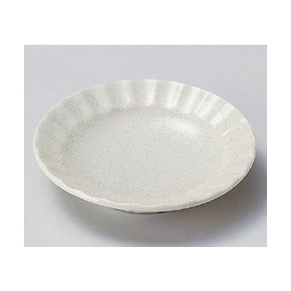 アースモス 美濃焼 小皿 粉引釉渕ソギ30皿 (14個入)（直送品）