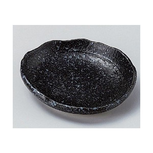 アースモス 美濃焼 小皿 黒銀つむぎ10cm皿 (10個入)（直送品）