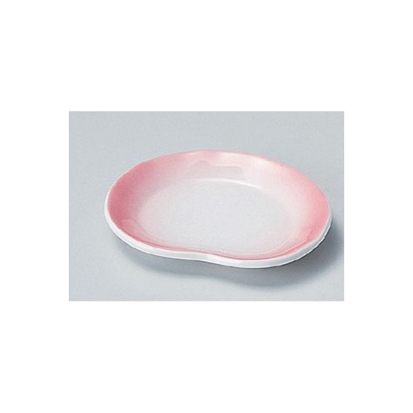 アースモス 美濃焼 小皿 ピンク吹小皿 (8個入)（直送品）