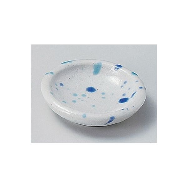 アースモス 美濃焼 小皿 ブルー二色吹小皿 (14個入)（直送品）