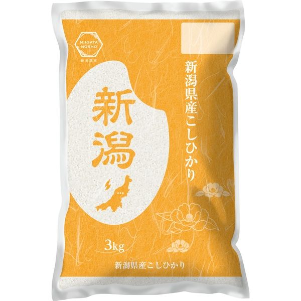 新潟農商　新潟県産コシヒカリ　精米3kg 1袋（3kg）（直送品）