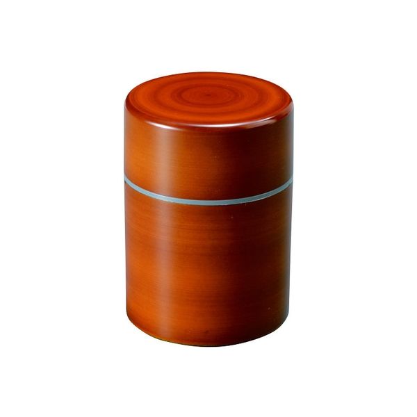 紀州漆器協同組合 茶筒（小） 杢目 1個（直送品）