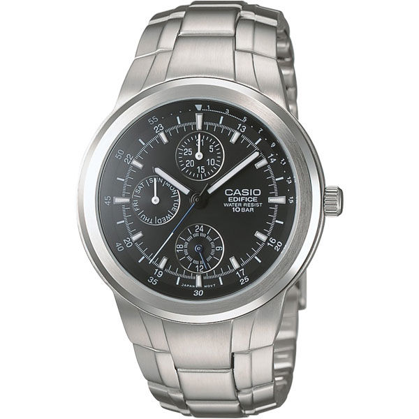 CASIO（カシオ） 腕時計 スタンダードウォッチ 曜日・日付アナログ表示 ブラック EF-305D-1AJF 1個（取寄品）