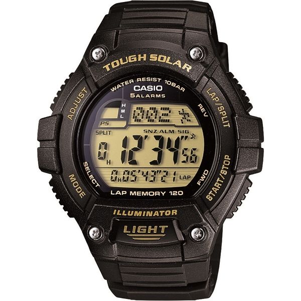 CASIO（カシオ） 腕時計 スタンダードウォッチ タフソーラー ブラック W-S220-9AJF 1個（取寄品）