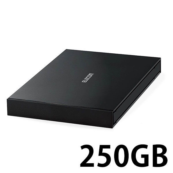 エレコム ポータブルSSD 250GB USB3.2（Gen1） 外付け ESD-EJ0250GBK 1 