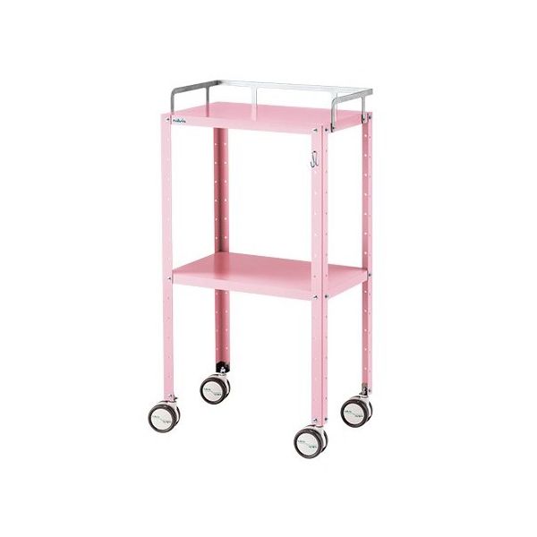 アズワン カラフルステンワゴン(フック付き) レギュラー ピンク CSWR-2PF 1台 8-6986-11（直送品）